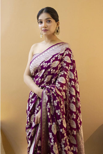 Beautiful Soft Premium Lichi SIlk Saree