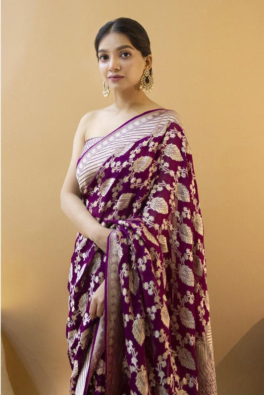 Beautiful Soft Premium Lichi SIlk Saree