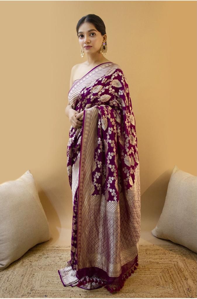 Beautiful Soft Premium Lichi SIlk Saree